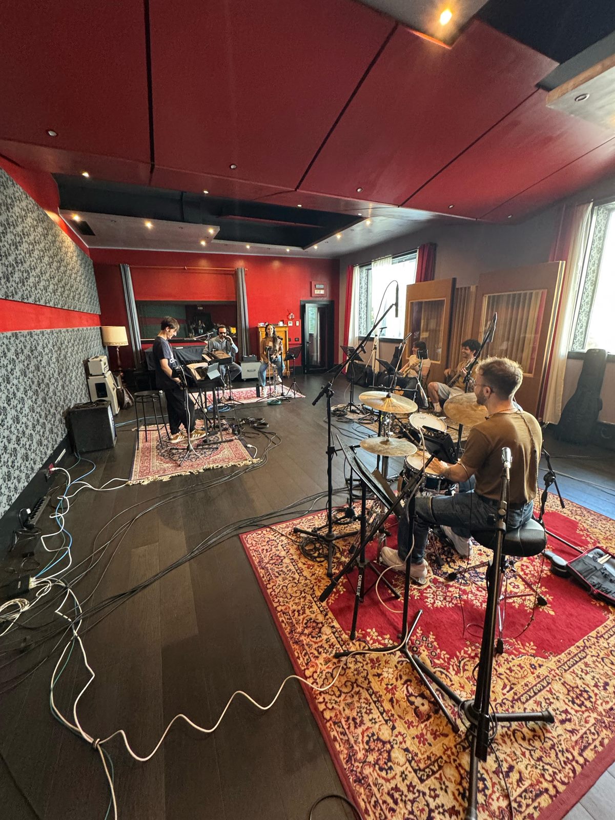 Sessione in studio di registrazione